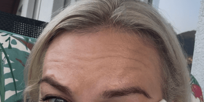 middle aged woman crying